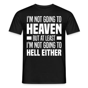 Atheismus - Männer T-Shirt - Schwarz - Vorne - AI Model Male 178 light (178cm)