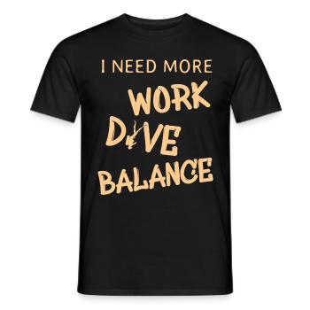 Tauchen Diving Taucher - Männer T-Shirt - Schwarz - Vorne - AI Model Male 178 light (178cm)