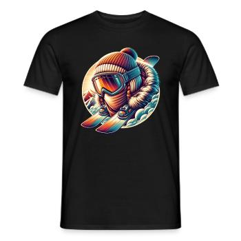 Ski - T-shirt homme - noir - Devant - AI Model Male 178 light (178cm)