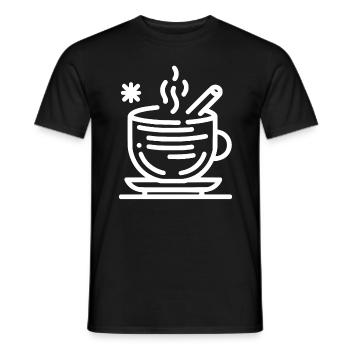 Glühwein Winter Weihnachtsgeschenke - Männer T-Shirt - Schwarz - Vorne - AI Model Male 178 light (178cm)