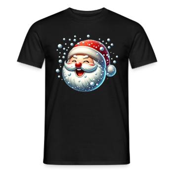 Boules de neige Boules de neige Noël Bande dessinée drôle - T-shirt homme - noir - Devant - AI Model Male 178 light (178cm)