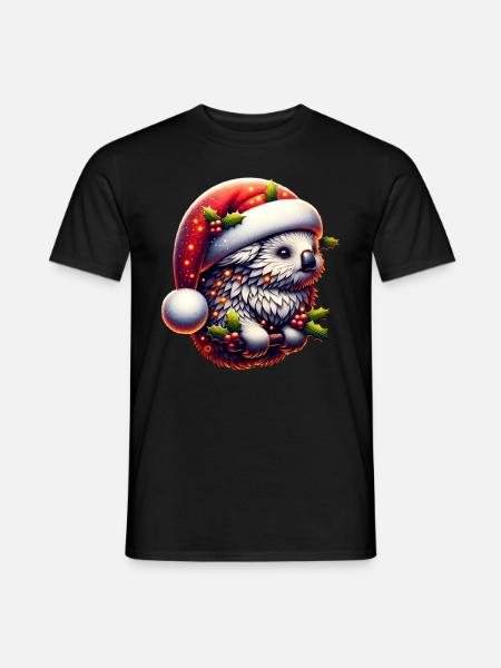 Weihnachts Koala - Männer T-Shirt - Schwarz