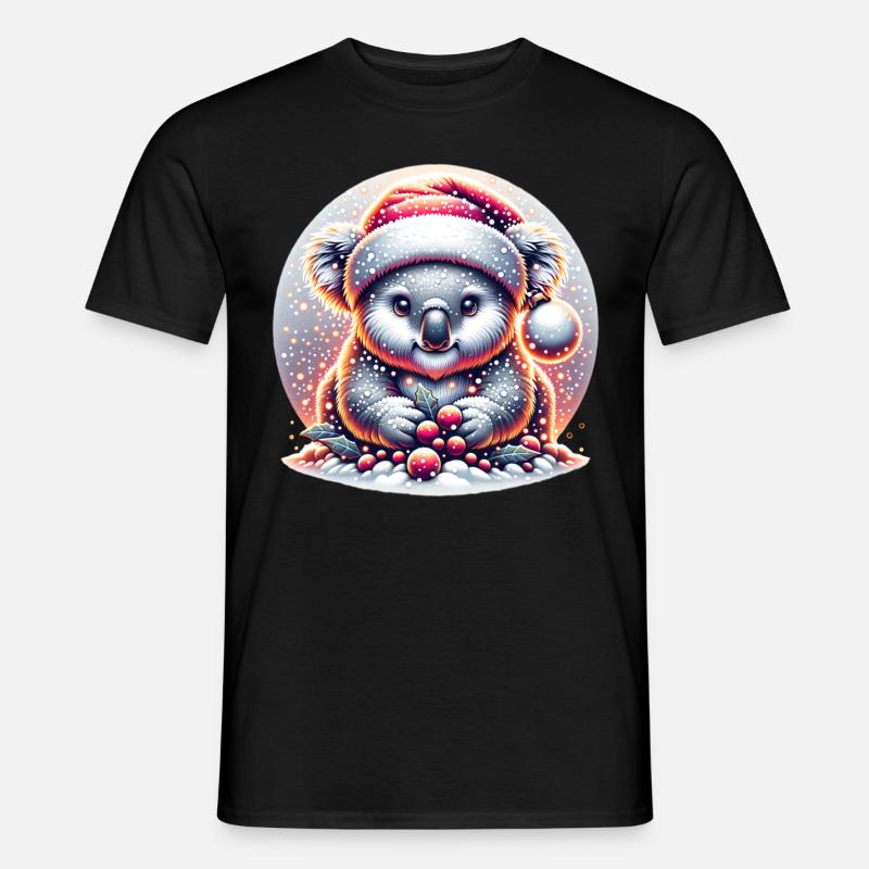 Koala - Männer T-Shirt - Schwarz