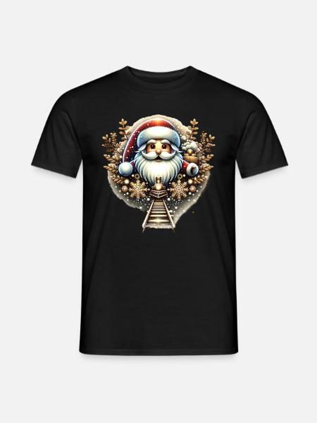 Santa Christmas - Men's T-Shirt - black