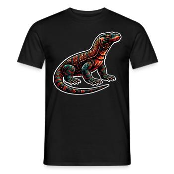 Komodowaran Komodo Dragon - Männer T-Shirt - Schwarz - Vorne - AI Model Male 178 light (178cm)