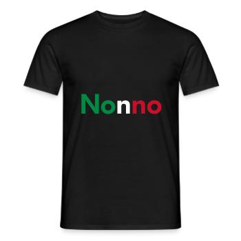 Nonno Italy gift - Men's T-Shirt - black - Front - AI Model Male 178 light (178cm)