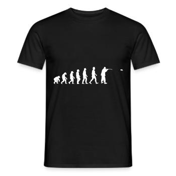 Clay Pigeon Shooting Sport Shooter litter pigeon gift - Men's T-Shirt - black - Front - AI Model Male 178 light (178cm)