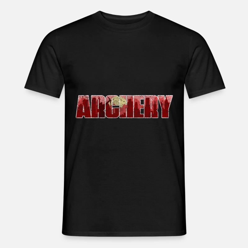 Bogenschießen Bogenjagd - Männer T-Shirt - Schwarz