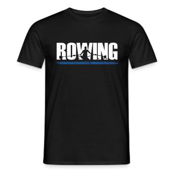 Ruderer Rudern Rowing Row Rudersport - Männer T-Shirt - Schwarz - Vorne - AI Model Male 178 light (178cm)