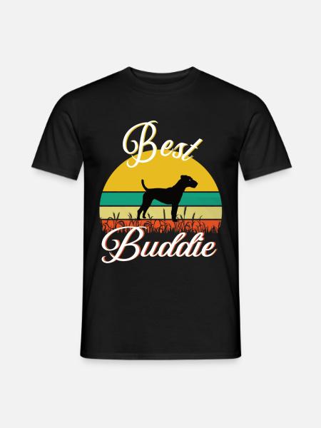 Best Buddie Jack Russel retro - Men's T-Shirt - black