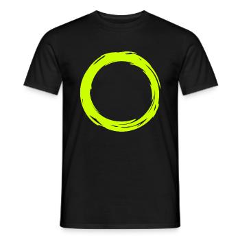 Kreis - Männer T-Shirt - Schwarz - Vorne - AI Model Male 178 light (178cm)