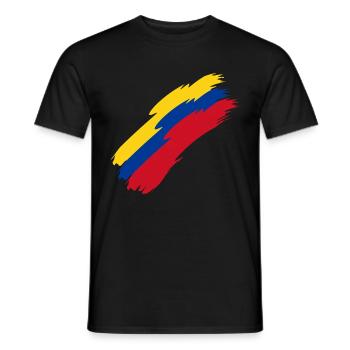 Kolumbien - Männer T-Shirt - Schwarz - Vorne - AI Model Male 178 light (178cm)