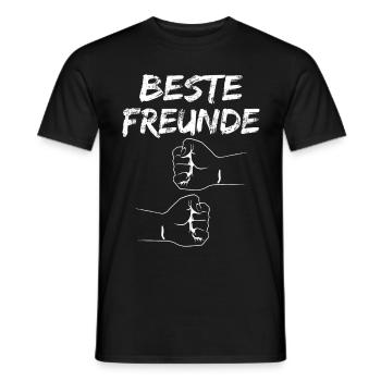 Beste Freunde Bester Freund Freundschaft - Männer T-Shirt - Schwarz - Vorne - AI Model Male 178 light (178cm)