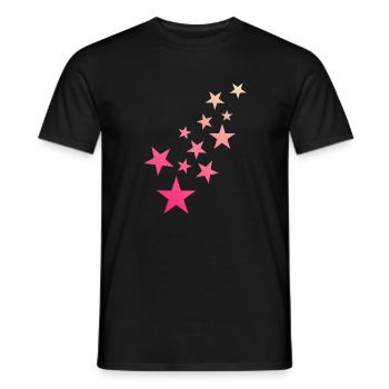 Stern Sternchen Muster Sternenhimmel - Männer T-Shirt - Schwarz - Vorne - AI Model Male 178 light (178cm)