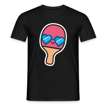 Tennis de table Bat Tennis de table Ping Pong Drôle - T-shirt homme - noir - Devant - AI Model Male 178 light (178cm)