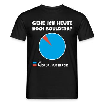 Klettern Hobby Bouldern Humor - Männer T-Shirt - Schwarz - Vorne - AI Model Male 178 light (178cm)