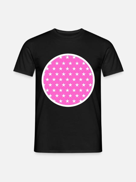 Circle Star Pattern - Men's T-Shirt - black