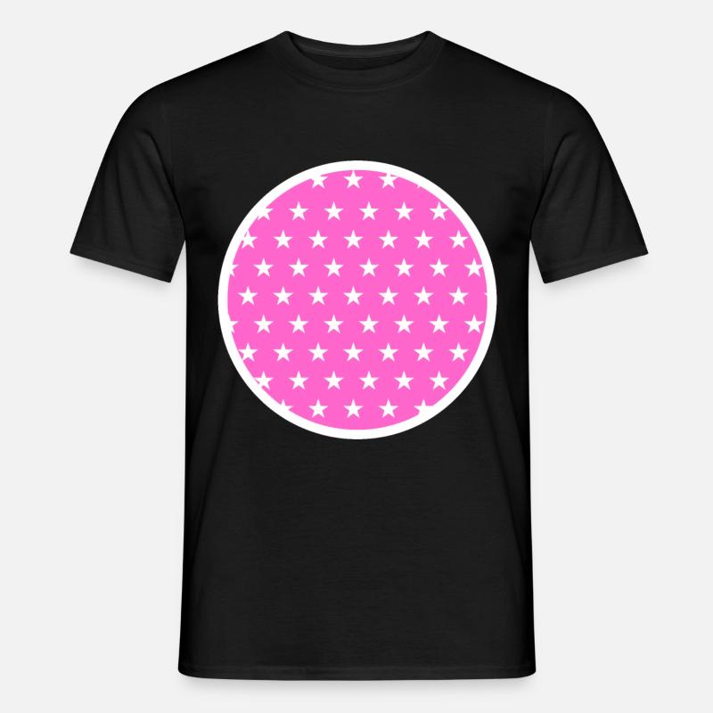 Circle Star Pattern Men’s T-shirt