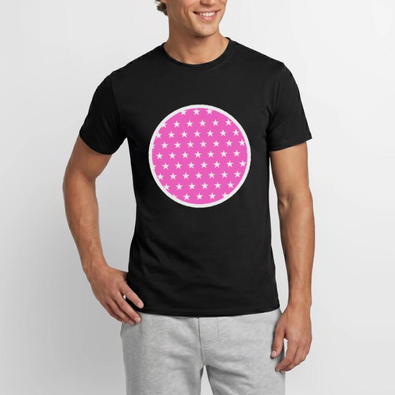 Circle Star Pattern Men’s T-shirt