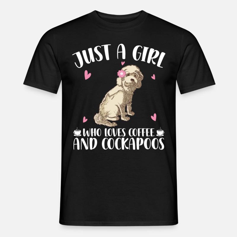 Cockapoo Mädchen - Männer T-Shirt - Schwarz