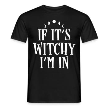 Witch - Men's T-Shirt - black - Front - AI Model Male 178 light (178cm)