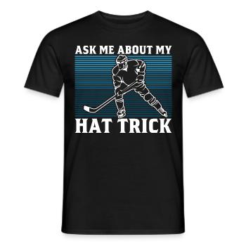 Goalie Lifestyle Ice Hockey Sports Hockey Player - Men's T-Shirt - black - Front - AI Model Male 178 light (178cm)