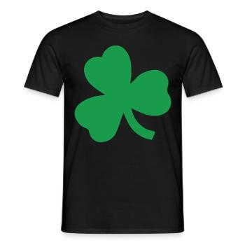 Idée cadeau de la Saint-Patrick Irlande Trèfle - T-shirt homme - noir - Devant - AI Model Male 178 light (178cm)