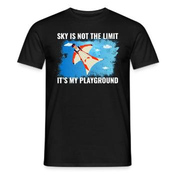 Wingsuit fliegen Base Jumping Fallschirmspringen Wingsuiting - Männer T-Shirt - Schwarz - Vorne - AI Model Male 178 light (178cm)