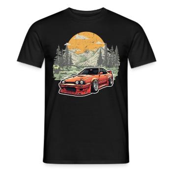 Jdm / Tuning / Turbocharger / Rims / Chiptuning - Men's T-Shirt - black - Front - AI Model Male 178 light (178cm)