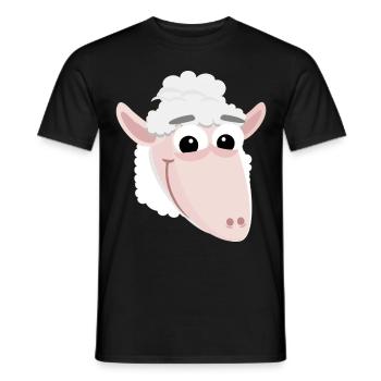 Lustiges Schaf - Männer T-Shirt - Schwarz - Vorne - AI Model Male 178 light (178cm)