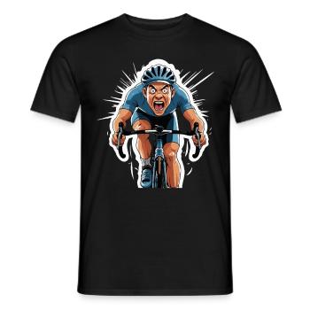 Cycliste Vélo de route Vélo de route Vélo de route - T-shirt homme - noir - Devant - AI Model Male 178 light (178cm)