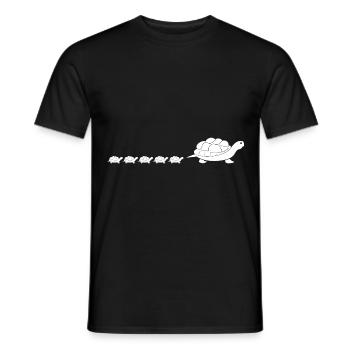 Turtle Turtle - Men's T-Shirt - black - Front - AI Model Male 178 light (178cm)