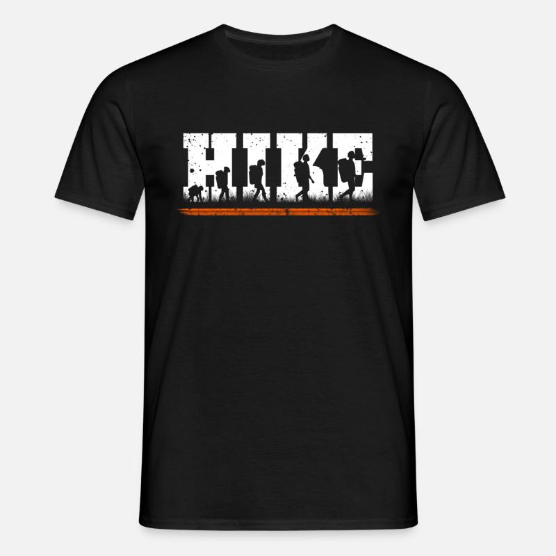 Hiking evolution - Men's T-Shirt - black
