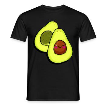 Avocados Advokado Avokado Lustig witzig Vegi Vegan - Männer T-Shirt - Schwarz - Vorne - AI Model Male 178 light (178cm)