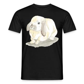 Lapins - T-shirt homme - noir - Devant - AI Model Male 178 light (178cm)