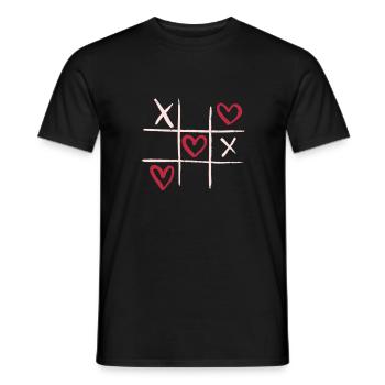 L'amour gagne toujours - 3 victoires design - T-shirt homme - noir - Devant - AI Model Male 178 light (178cm)