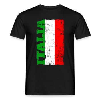 Italie Drapeau italien Sport Italia - T-shirt homme - noir - Devant - AI Model Male 178 light (178cm)