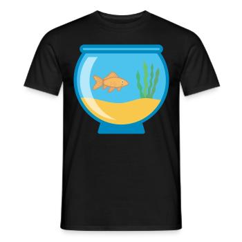 Aquarium Gift Idea Goldfish - Men's T-Shirt - black - Front - AI Model Male 178 light (178cm)