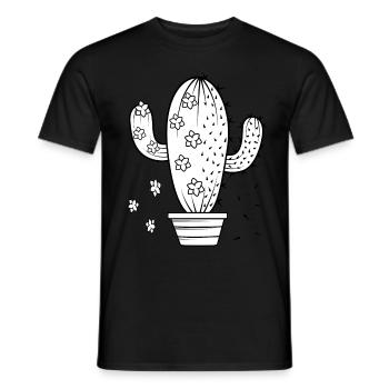Kaktus Stimmung Laune gut schlecht - Männer T-Shirt - Schwarz - Vorne - AI Model Male 178 light (178cm)