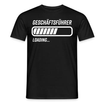 Geschäftsführer Loading Ladebalken - Männer T-Shirt - Schwarz - Vorne - AI Model Male 178 light (178cm)