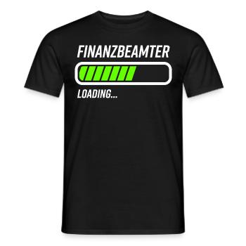 Finanzbeamter Loading Ladebalken - Männer T-Shirt - Schwarz - Vorne - AI Model Male 178 light (178cm)