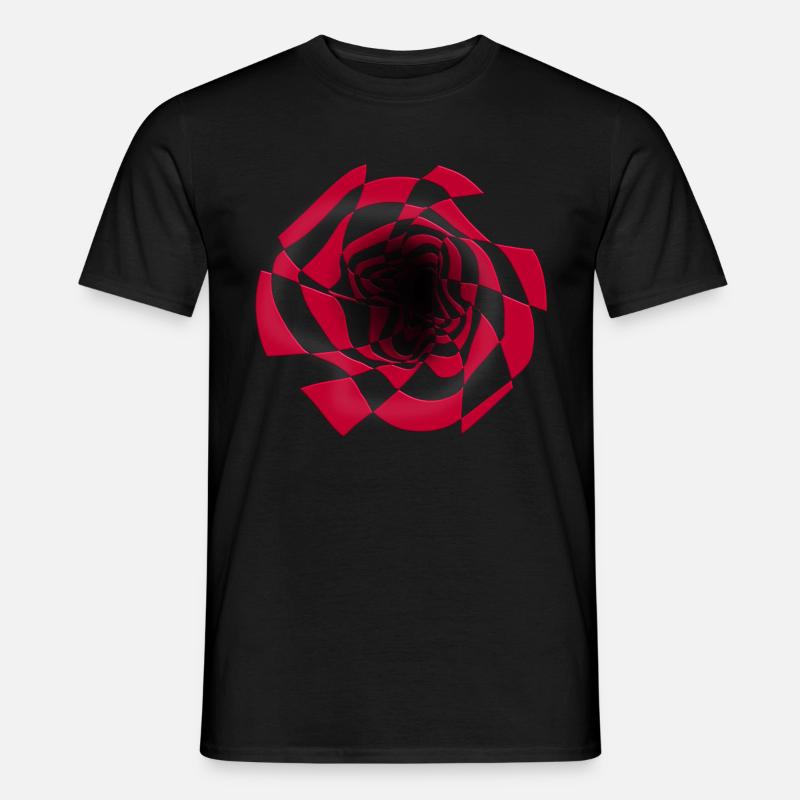 Psychedelic Pattern Abstract Retro - Men’s T-shirt - black