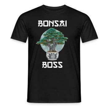 Bonsai Baum Meditation Geschenk - Männer T-Shirt - Schwarz - Vorne - AI Model Male 178 light (178cm)