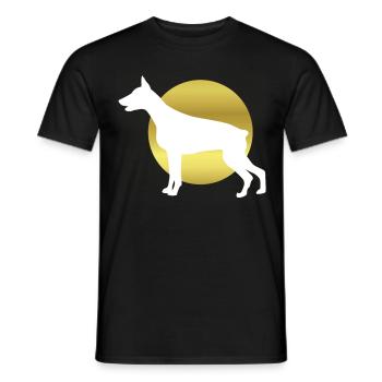 Dobermann - Männer T-Shirt - Schwarz - Vorne - AI Model Male 178 light (178cm)