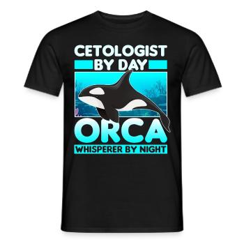 Meeresbiologe - Männer T-Shirt - Schwarz - Vorne - AI Model Male 178 light (178cm)