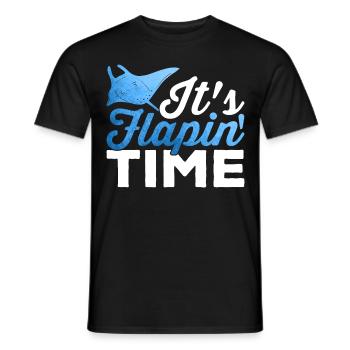 Manta Ray Flapin Time Manta Rays Lover Stingray - Männer T-Shirt - Schwarz - Vorne - AI Model Male 178 light (178cm)