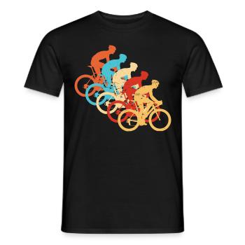 Vélo de route Vélo de route Hommes Vélo de route Cyclistes de route - T-shirt homme - noir - Devant - AI Model Male 178 light (178cm)