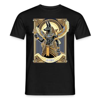 ANUBIS The Lord of the Underworld - Men's T-Shirt - black - Front - AI Model Male 178 light (178cm)