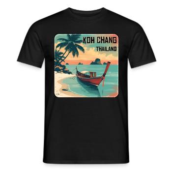 Koh Chang - Männer T-Shirt - Schwarz - Vorne - AI Model Male 178 light (178cm)