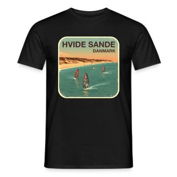 Hvide Sande alternativ Dänemark - Männer T-Shirt - Schwarz - Vorne - AI Model Male 178 light (178cm)